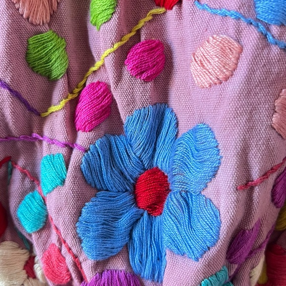 Super cute embroidery strapless top - Picture 5 of 8